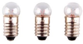 Lampje E10 2,5 volt / helder