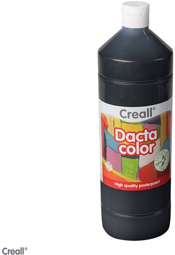 Creall Dacta-Color plakkaat schoolverf 1000ml Zwart - 020