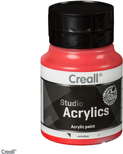 Creall Studio Acrylics 500ml 10 Vermiljoen