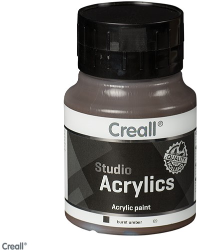 Creall Studio Acrylics 500ml 69 Omber Gebrand