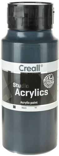 Creall Studio Acrylics 1000ml 99 Zwart