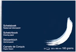 Schetsboek Papyrus 320x480mm 160gr 24 vel