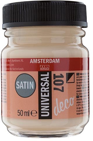Amsterdam universal Satin 50ml Ivoor - 107