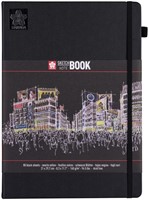 Schetsboek Sakura 80 zwarte vellen 140gr 210x297mm zwart