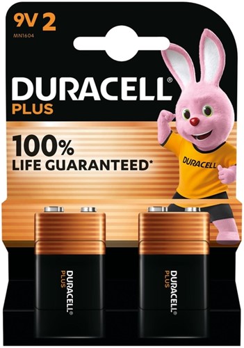Batterij Duracell Plus 2x 9Volt