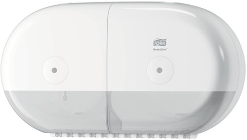 Toiletpapierdispenser Tork T9 Elevation SmartOne klein duo wit 682000-3