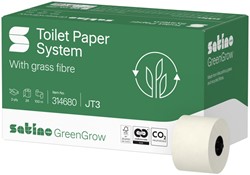 Toiletpapier Satino JT3 GreenGrow systeemrol 2-laags 24x100m wit 314680