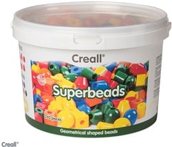 Creall-superkralen (ca 245 kralen) incl/ 8m kunststof rijgsnoer