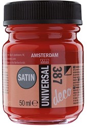 Amsterdam universal Satin 50ml Helder Rood - 387