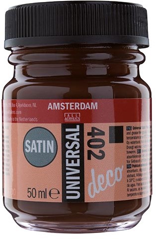 Amsterdam universal Satin 50ml Donker Bruin - 402