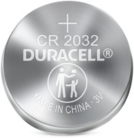 Batterij Duracell knoopcel 2xCR2032 lithium Ø20mm 3V-180mAh-2