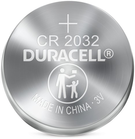 Batterij Duracell knoopcel 2xCR2032 lithium Ø20mm 3V-180mAh-2