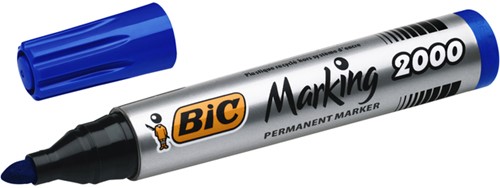 Viltstift Bic 2000 rond blauw 1.7mm