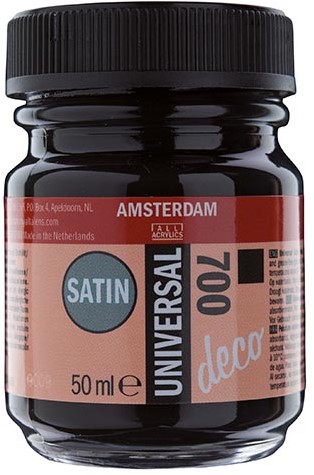 Amsterdam universal Satin 50ml Zwart - 700