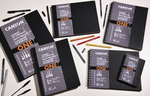 Schetsboek Canson Art Book One hardcover 98vel 100gr 102x152mm wit-2