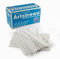 Art Straws ø 4mm doos 1800 Wit