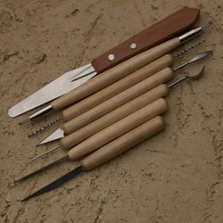 Boetseergereedschap 7 stuks assorti