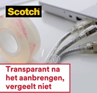 Plakband Scotch Crystal 600 19mmx33m transparant-3