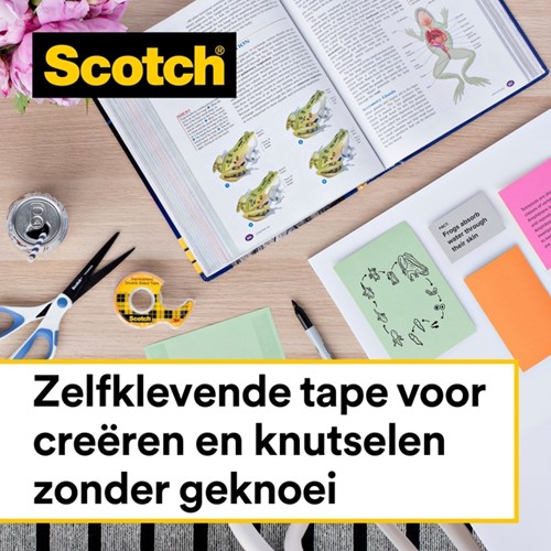 Plakband Scotch 665 12mmx22.8m dubbelzijdig-1