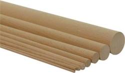 Beuken stokken 12mm / 20 stuks / 1 meter