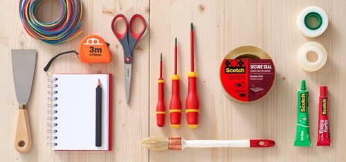 Verpakkingstape dispenser Scotch met 2 rollen Secure seal tape 50mmx66m bruin-3