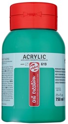 Acrylverf Pot  art creation 750 ml Permanentgroen Donker 619