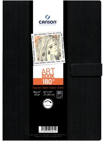 Tekenboek Canson Art 216x279mm 180graden 96gram 80vel