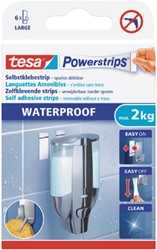 Kleefstrips Powerstrips® waterproof LARGE dubbelzijdig 2kg 6 stuks
