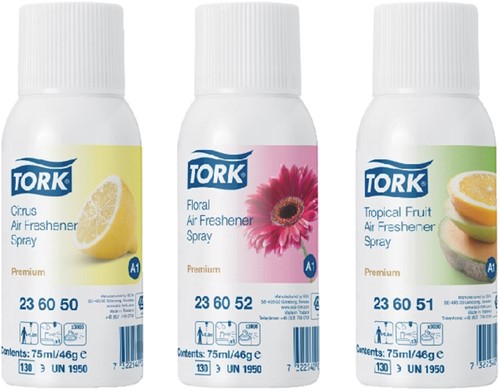 Luchtverfrisser Tork A1 Premium spray bloemen 236052-2
