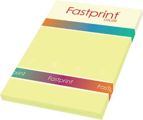Kopieerpapier Fastprint A4 120gr kanariegeel 100vel