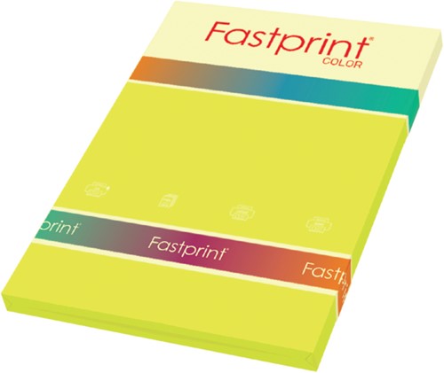 Kopieerpapier Fastprint A4 120gr zwavelgeel 100vel