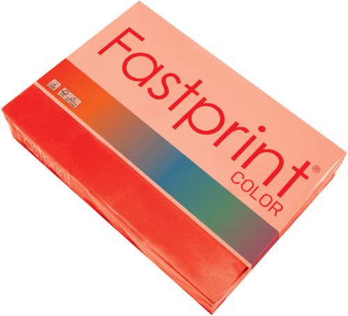 Kopieerpapier Fastprint A4 80gr felrood 500vel