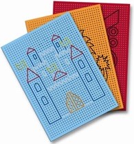 Borduurkarton ass. kleuren 10 vel