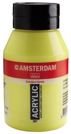 Amsterdam Acryl verf - standaard serie 1000ml - Talens 267 Azogeel citroen