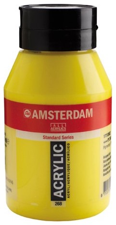 Amsterdam Acryl verf - standaard serie 1000ml - Talens 268 Azogeel licht