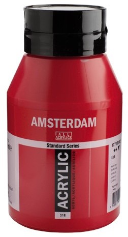 Amsterdam Acryl verf - standaard serie 1000ml - Talens 318 Karmijn
