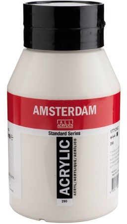 nood droog Kunstmatig Amsterdam Acryl verf - standaard serie 1000ml - Talens 290 Titaanbuff  donker bij Leenders School