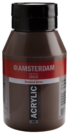 Amsterdam Acryl verf - standaard serie 1000ml - Talens 409 Omber gebrand