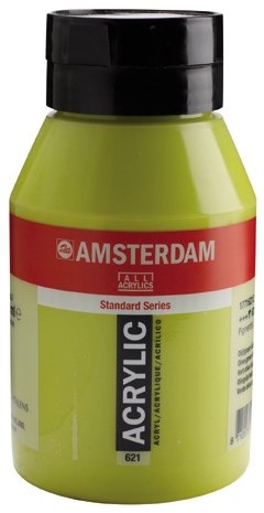 Amsterdam Acryl verf - standaard serie 1000ml - Talens 621 Olijfgroen licht