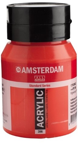 Amsterdam Acryl verf - standaard serie 500ml - Talens 396 Naftolrood Middel