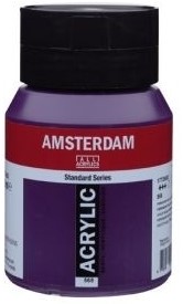 Amsterdam Acryl verf - standaard serie 500ml - Talens 568 Permanentblauwviolet