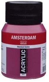 Amsterdam Acryl verf - standaard serie 500ml - Talens 567 Permanentroodviolet