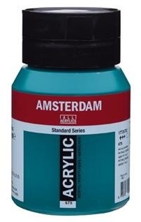 Amsterdam Acryl verf - standaard serie 500ml - Talens 675 Phtalogroen