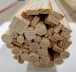 Hout divers 70cm assorti