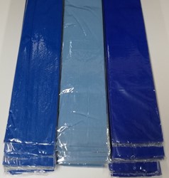 3-Pack Haza 3 x 10 vouw crepepapier Marineblauw - Middenblauw - D.blauw