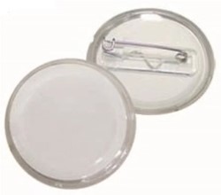 Buttons 24 stuks ronde transparante klik-buttons, 63mm
