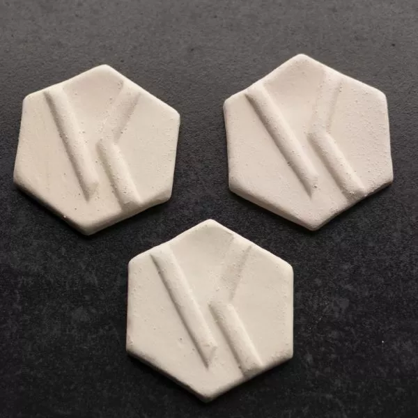 Fijne chamotte (0,5mm) klei wit K-30000 - 10kg - wit bakkend-2