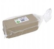 Fijne chamotte (0,5mm) klei wit K-30000 - 10kg - wit bakkend