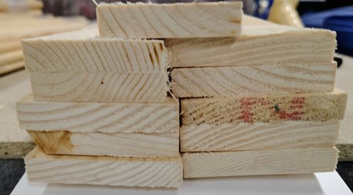 Hout plat breed 70cm latten