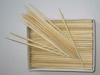 Houten prikkers 125x5mm 250st